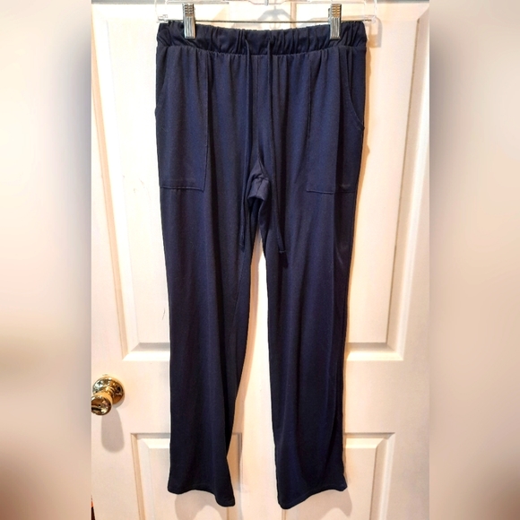 Lucky Brand Navy Blue Pull-On Elastic Waistband Pants size Small - Picture 5 of 9